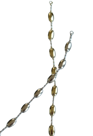 Tab Crystal Chain Bracelet