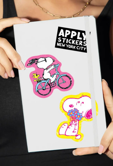 Biking Buds Snoopy Sticker