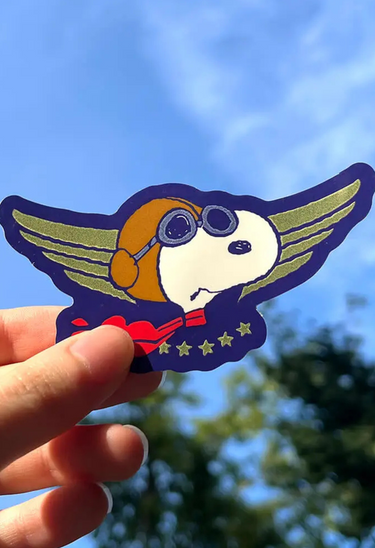 Flying Ace Snoopy Sticker