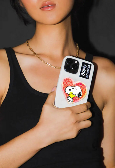 Heart Snoopy Holographic Sticker