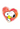 Heart Snoopy Holographic Sticker