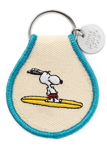 Snoopy Surf Embroidered Keychain - 3P4 X Peanuts®