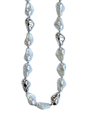 Baroque Pearl Statement Necklace