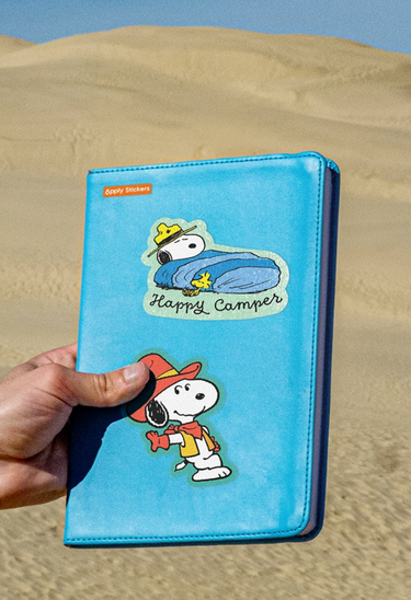 Happy Camper Snoopy Sticker