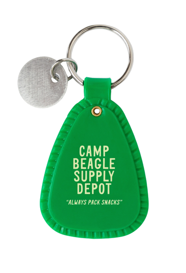 Snoopy Beagle Scout Saddle Keychain - 3P4 X Peanuts®