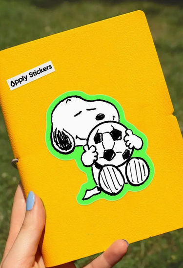 Soccer Snoopy Sticker