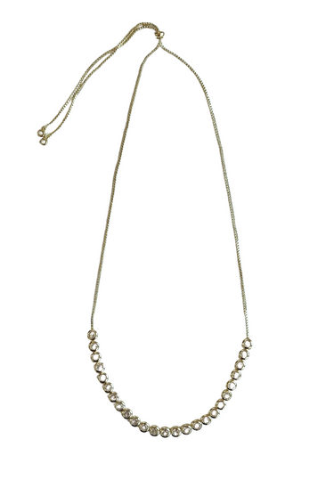 White Crystal Tennis Necklace