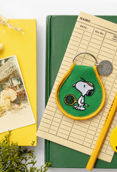 Snoopy Tennis Embroidered Keychain - 3P4 X Peanuts®